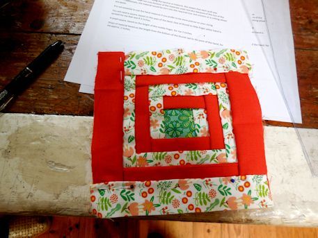 Lovely example of Manx quilting square, made by Gill Davies